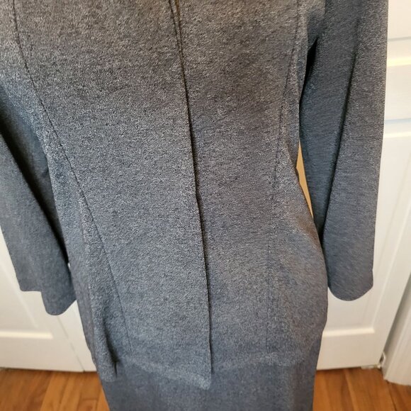 Vintage 90s/Y2K Gray Blouse and Skirt Set Will Smith M/S Retro Office Minimalist - Picture 15 of 16